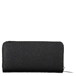 Black Polyester Womens Wallet