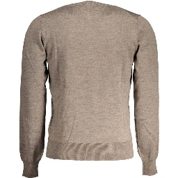 Brown Wool Men's Sweater