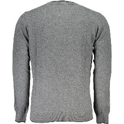 Gray Fabric Men's Sweater