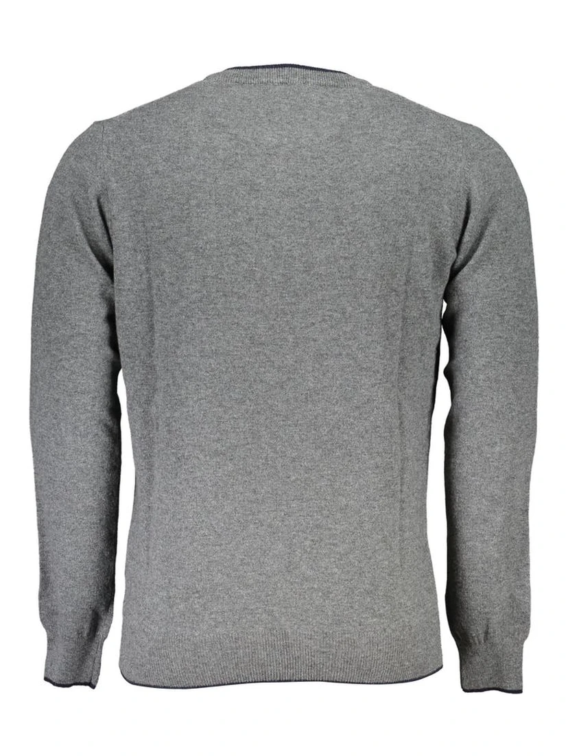 Gray Fabric Men's Sweater