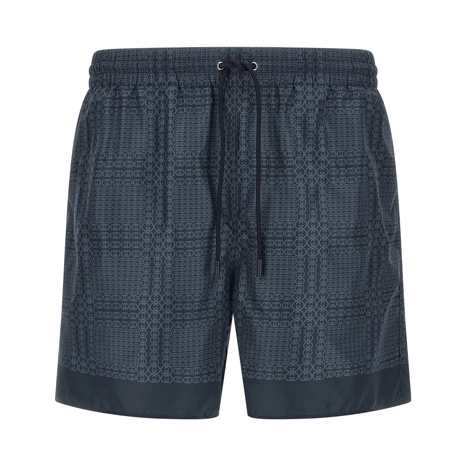 Blue Polyester Swim Shorts