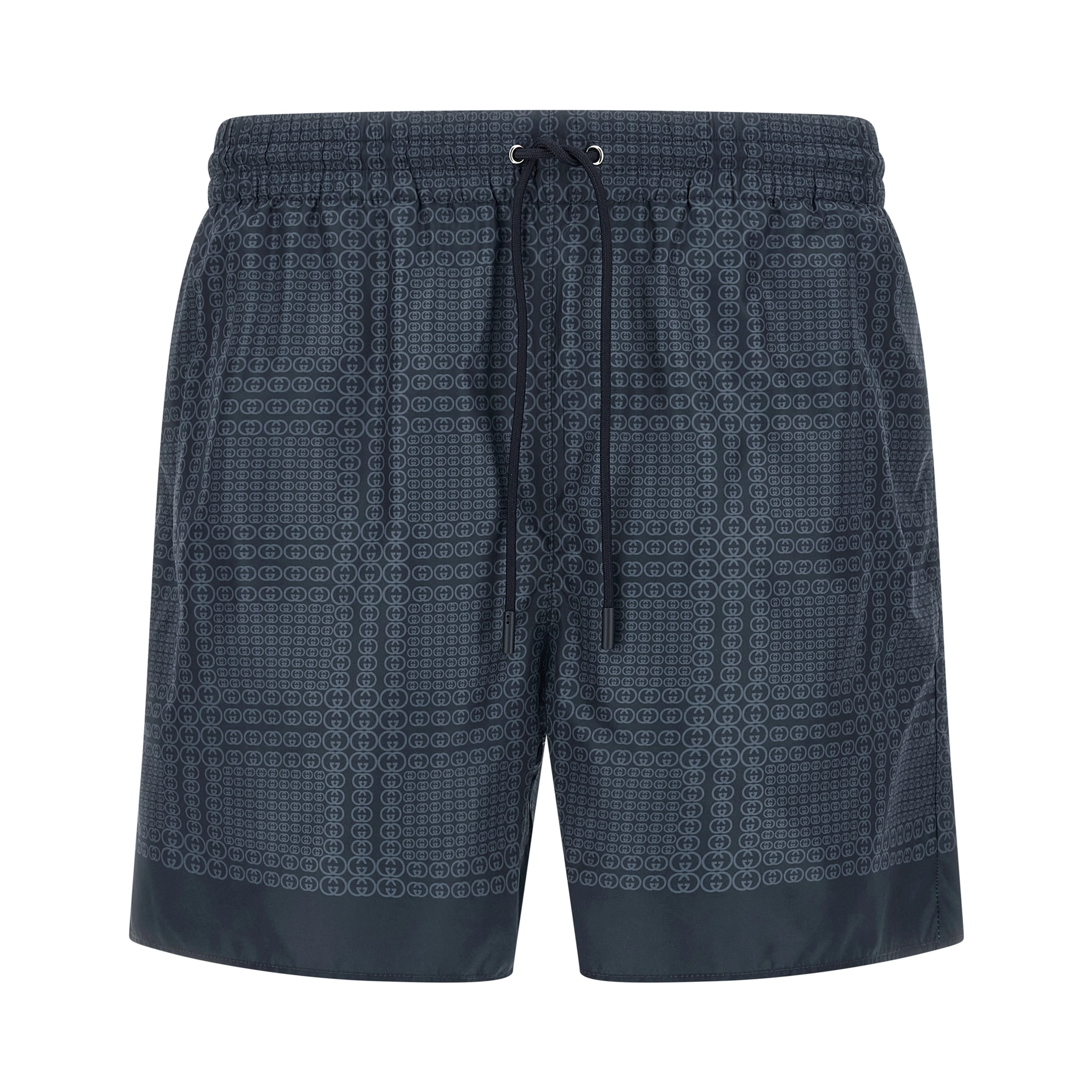 Blue Polyester Swim Shorts