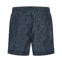 Blue Polyester Swim Shorts