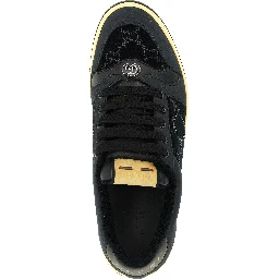 Black Cotton Low Top Sneakers
