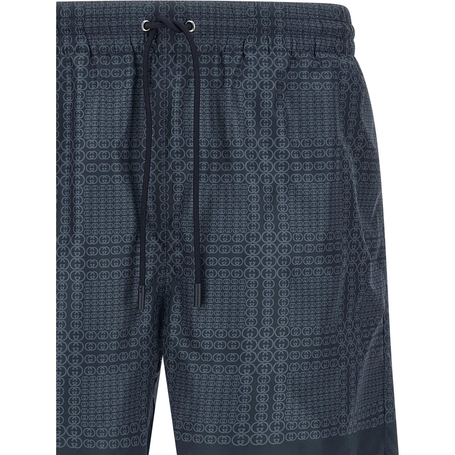 Blue Polyester Swim Shorts