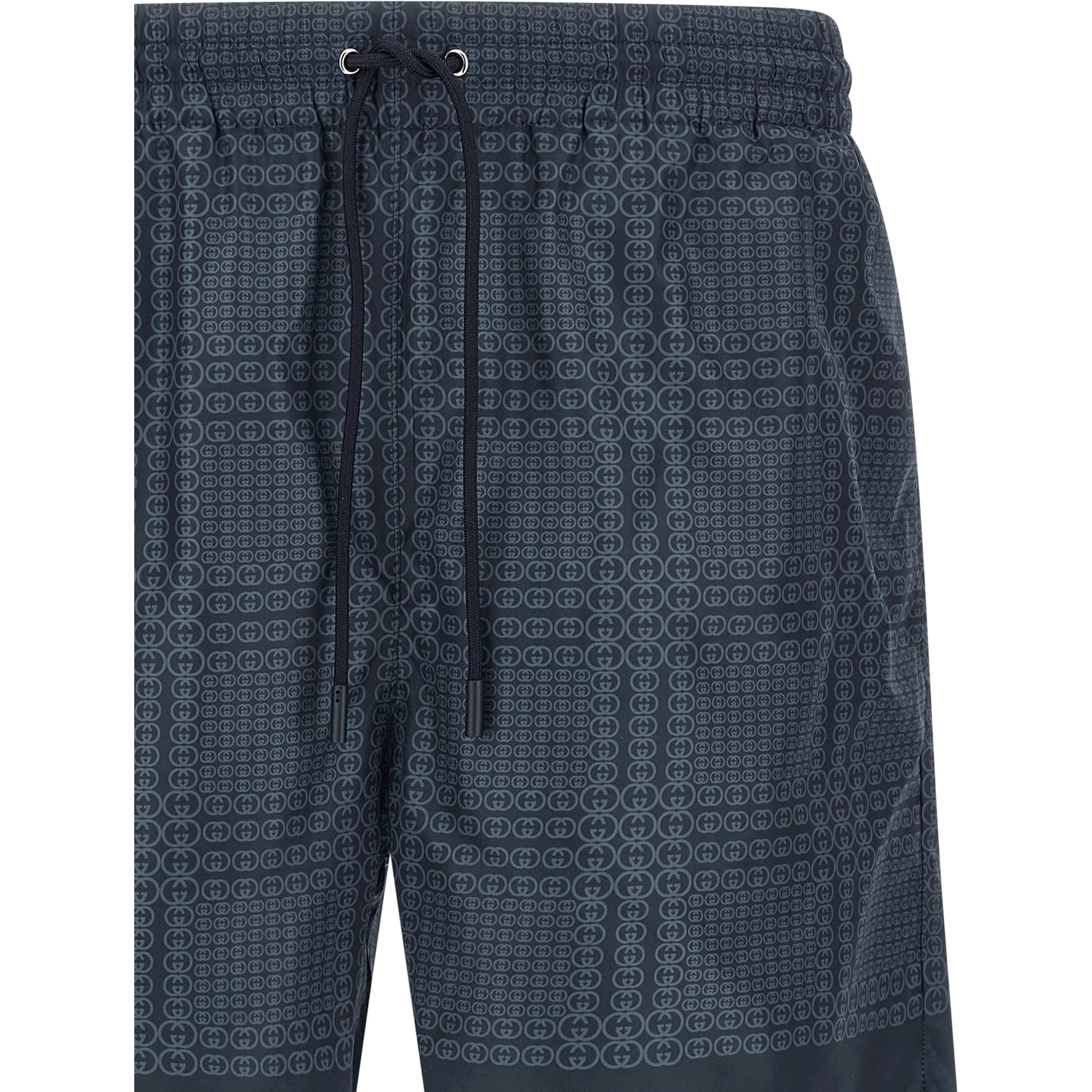 Blue Polyester Swim Shorts