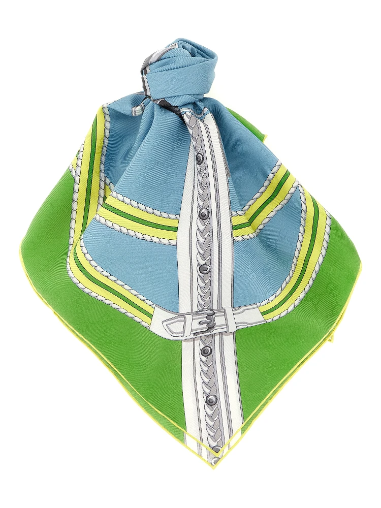 Multicolor Silk Scarf