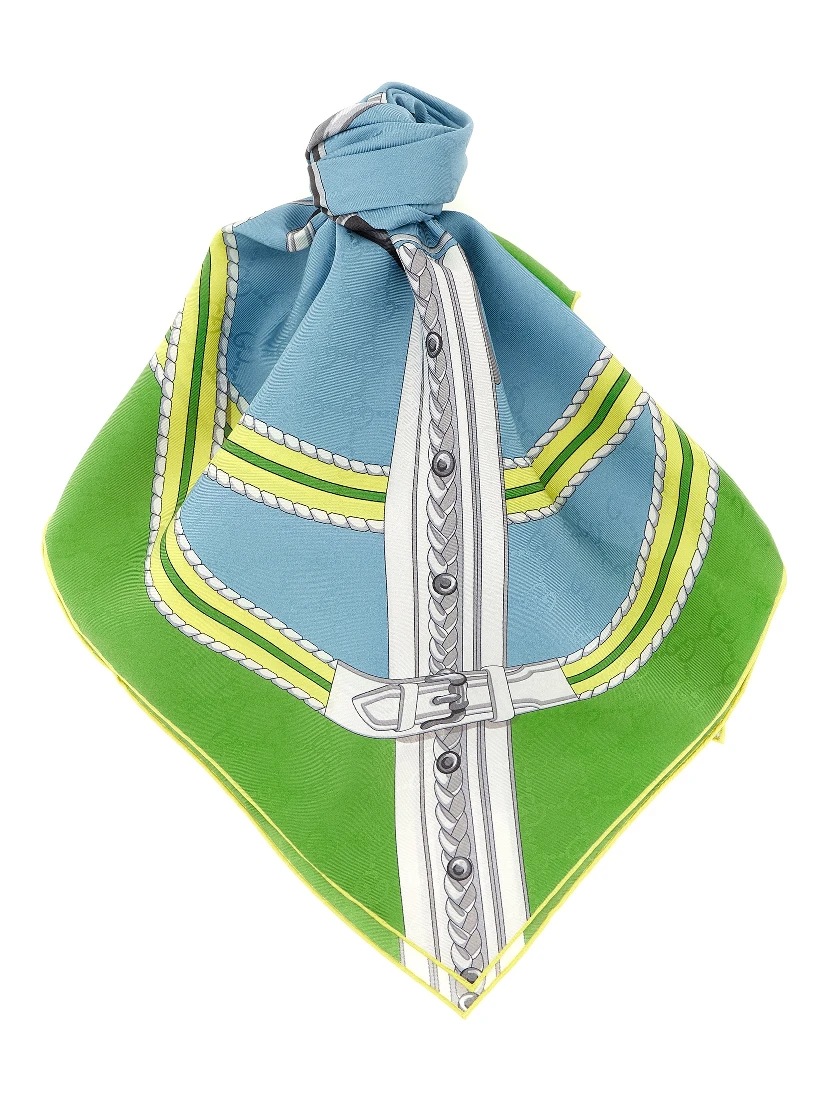 Multicolor Silk Scarf