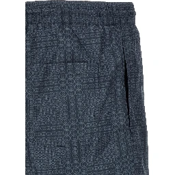 Blue Polyester Swim Shorts