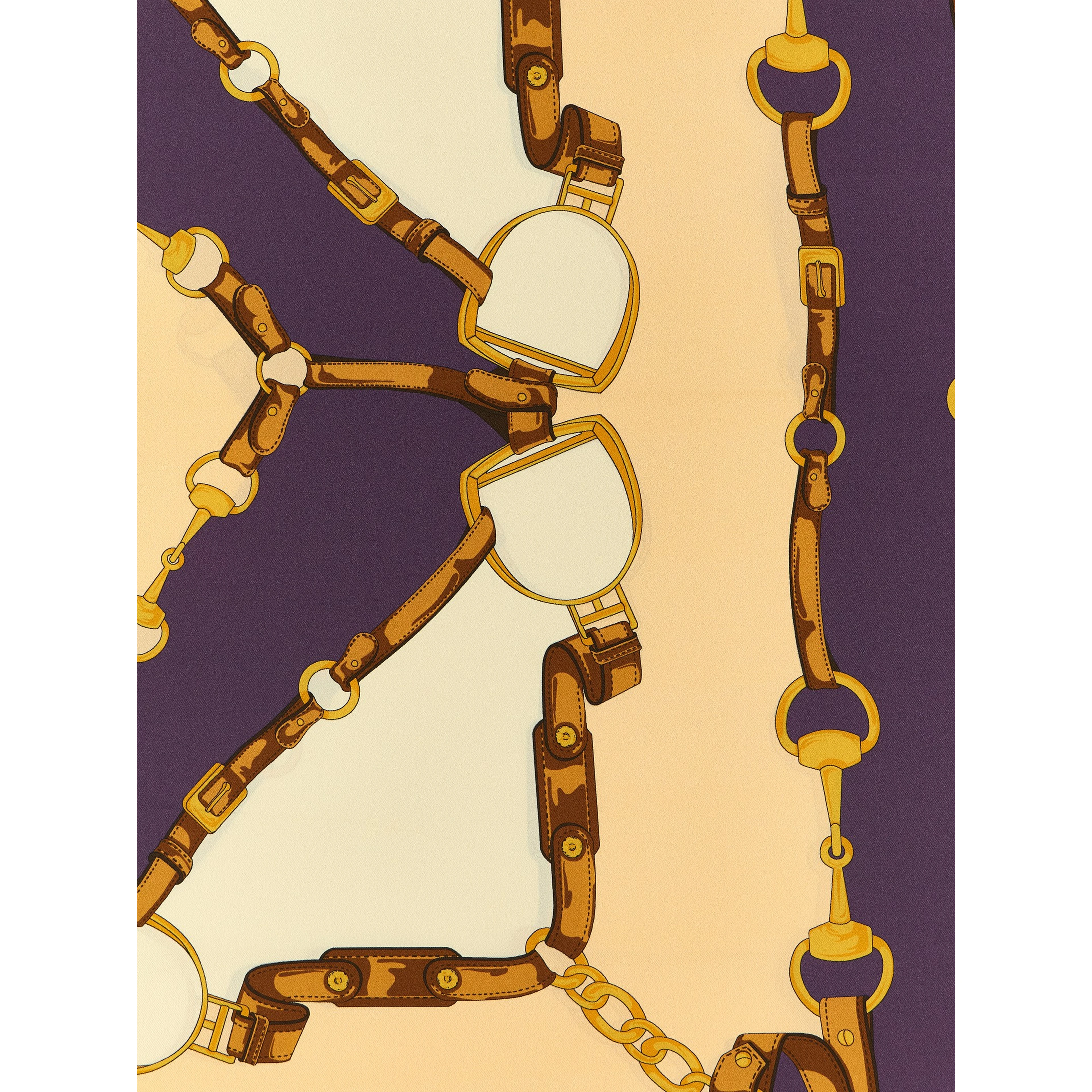 Beige Silk Scarf