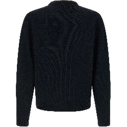 Blue Wool Cardigan