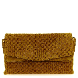 Bicolor Calfskin Shoulder Bag