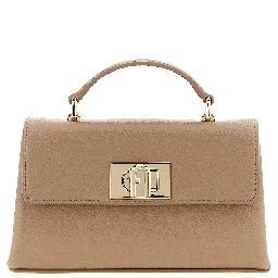 Beige Calfskin Crossbody Bag