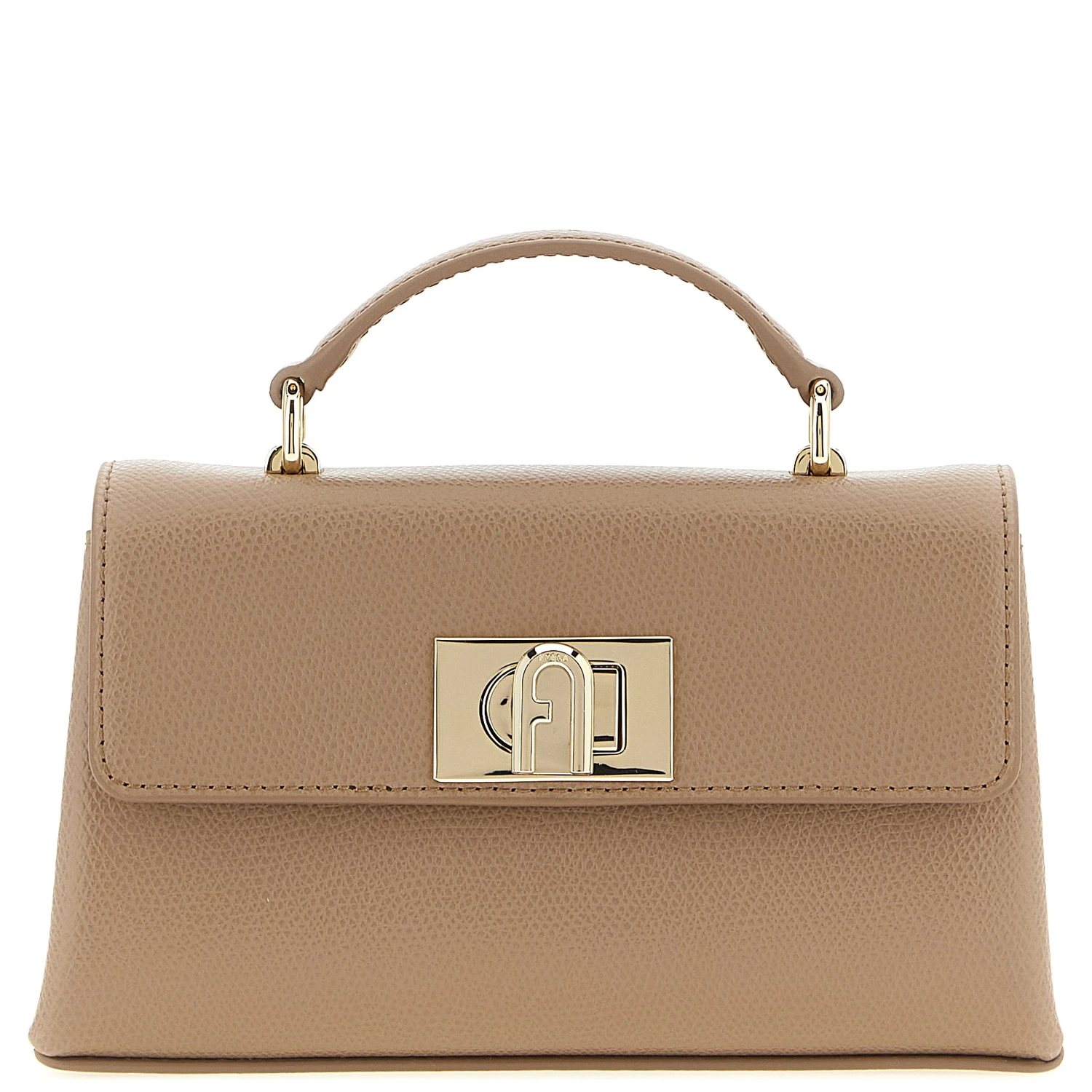 Beige Calfskin Crossbody Bag