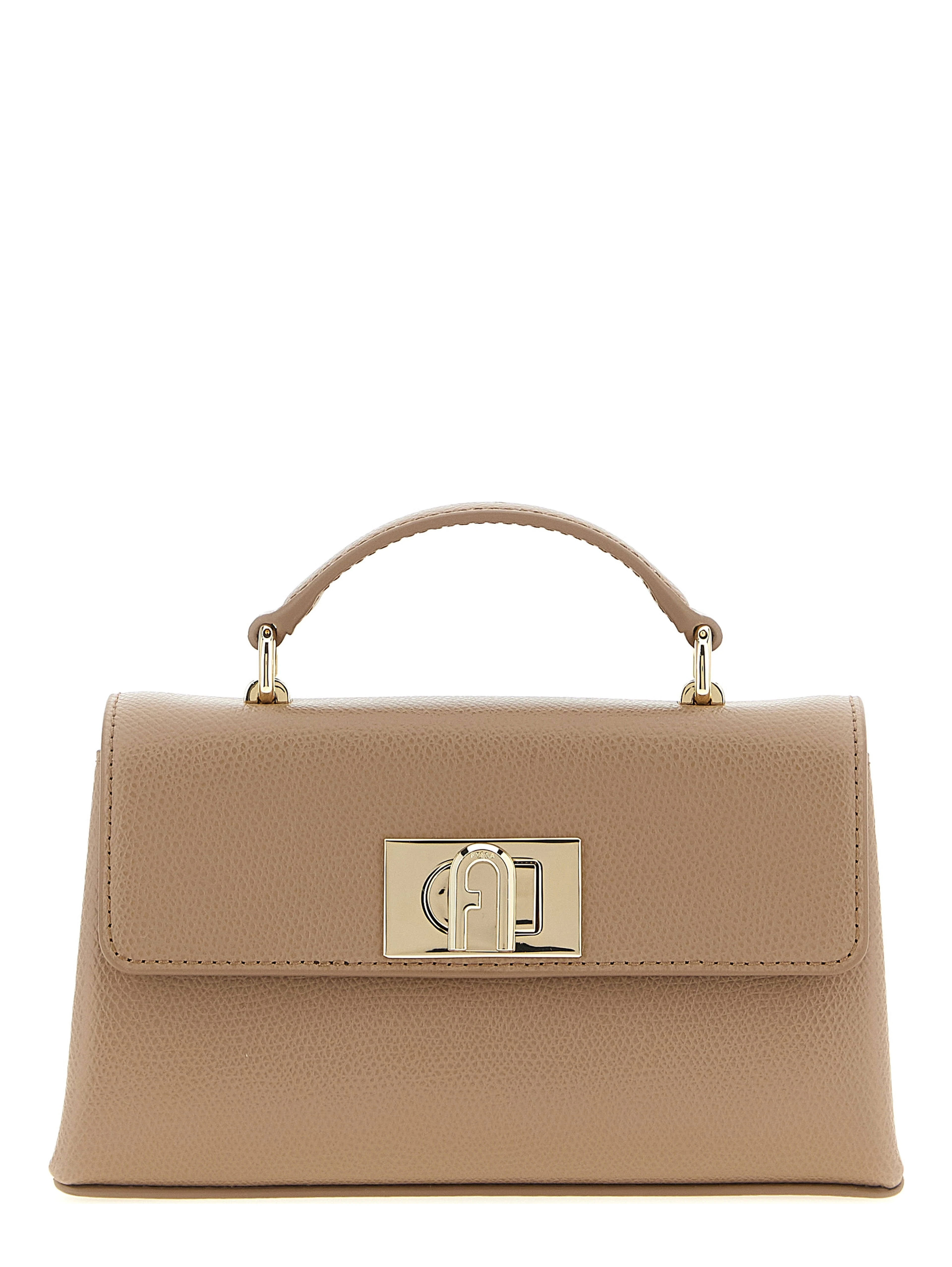Beige Calfskin Crossbody Bag