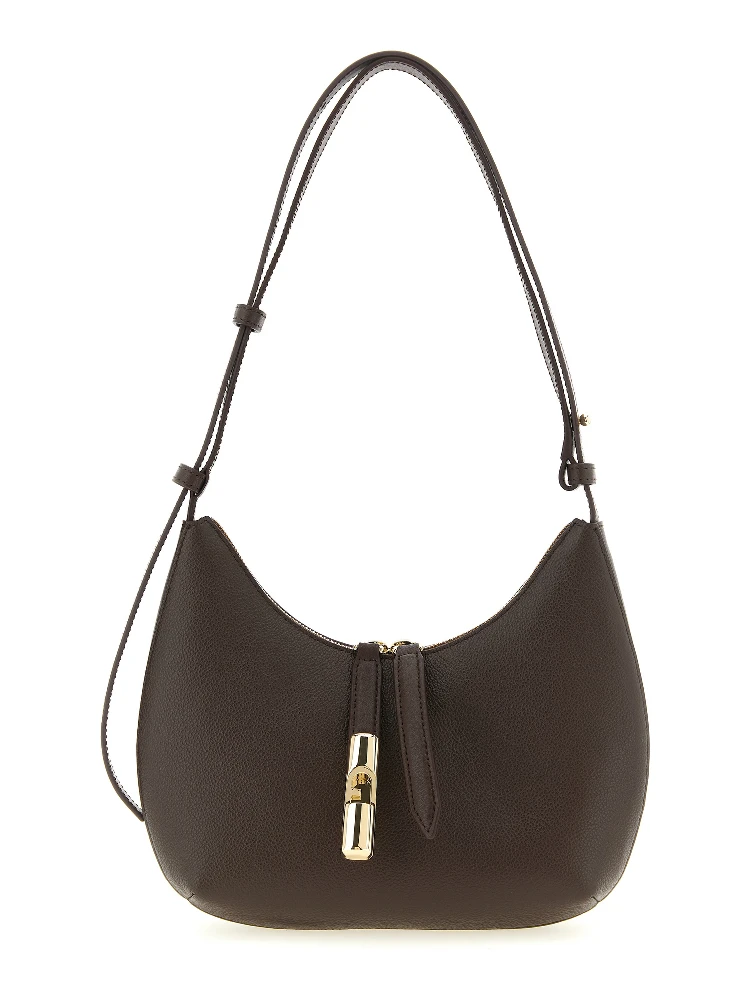 Brown Calfskin Shoulder Bag