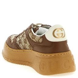 Brown Calfskin Chunky Sneakers
