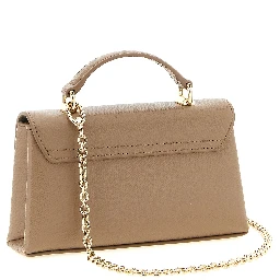 Beige Calfskin Crossbody Bag