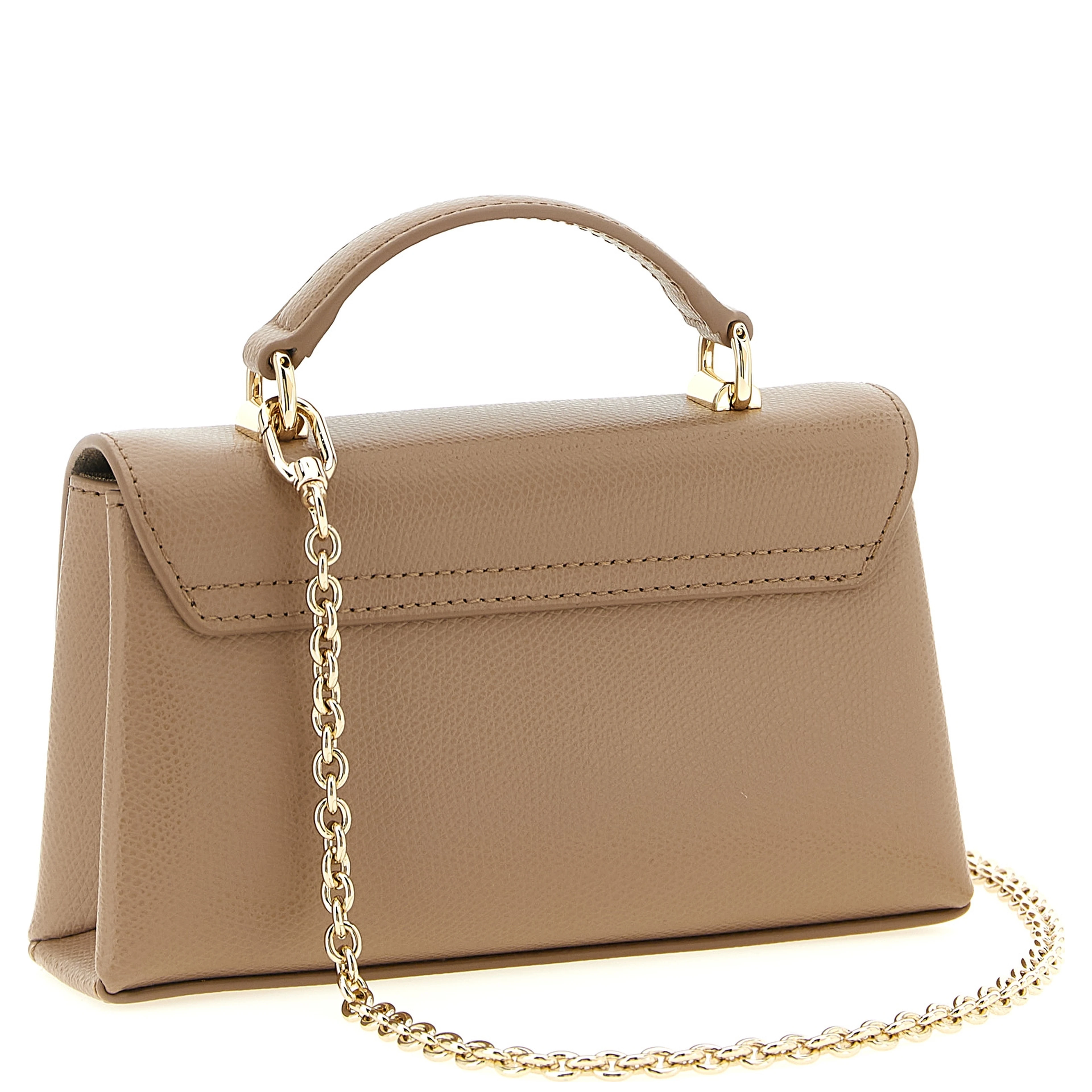 Beige Calfskin Crossbody Bag