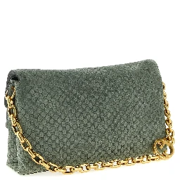 Bicolor Calfskin Shoulder Bag