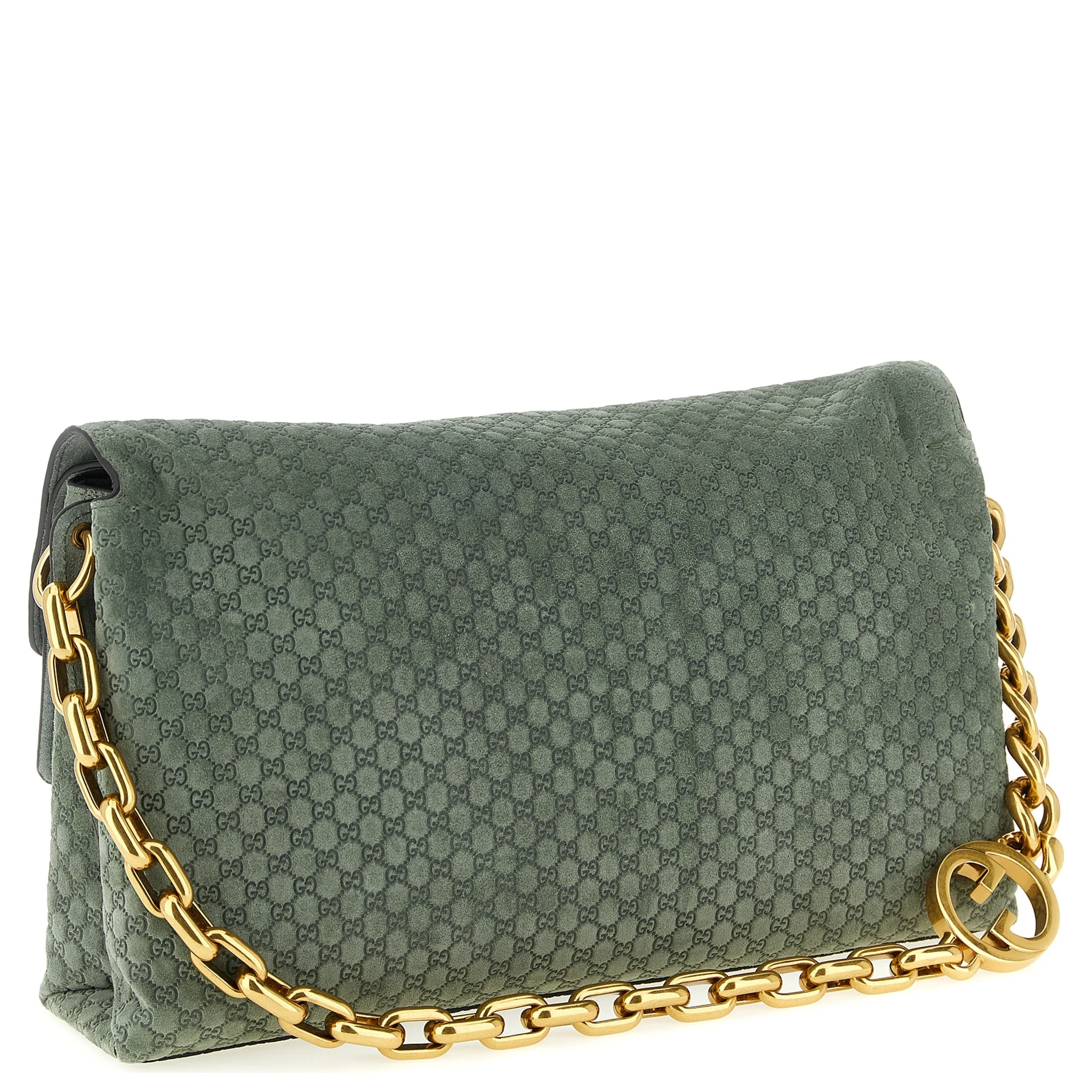 Bicolor Calfskin Shoulder Bag
