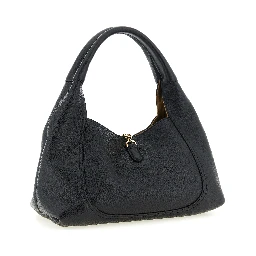 Black Calfskin Shoulder Bag