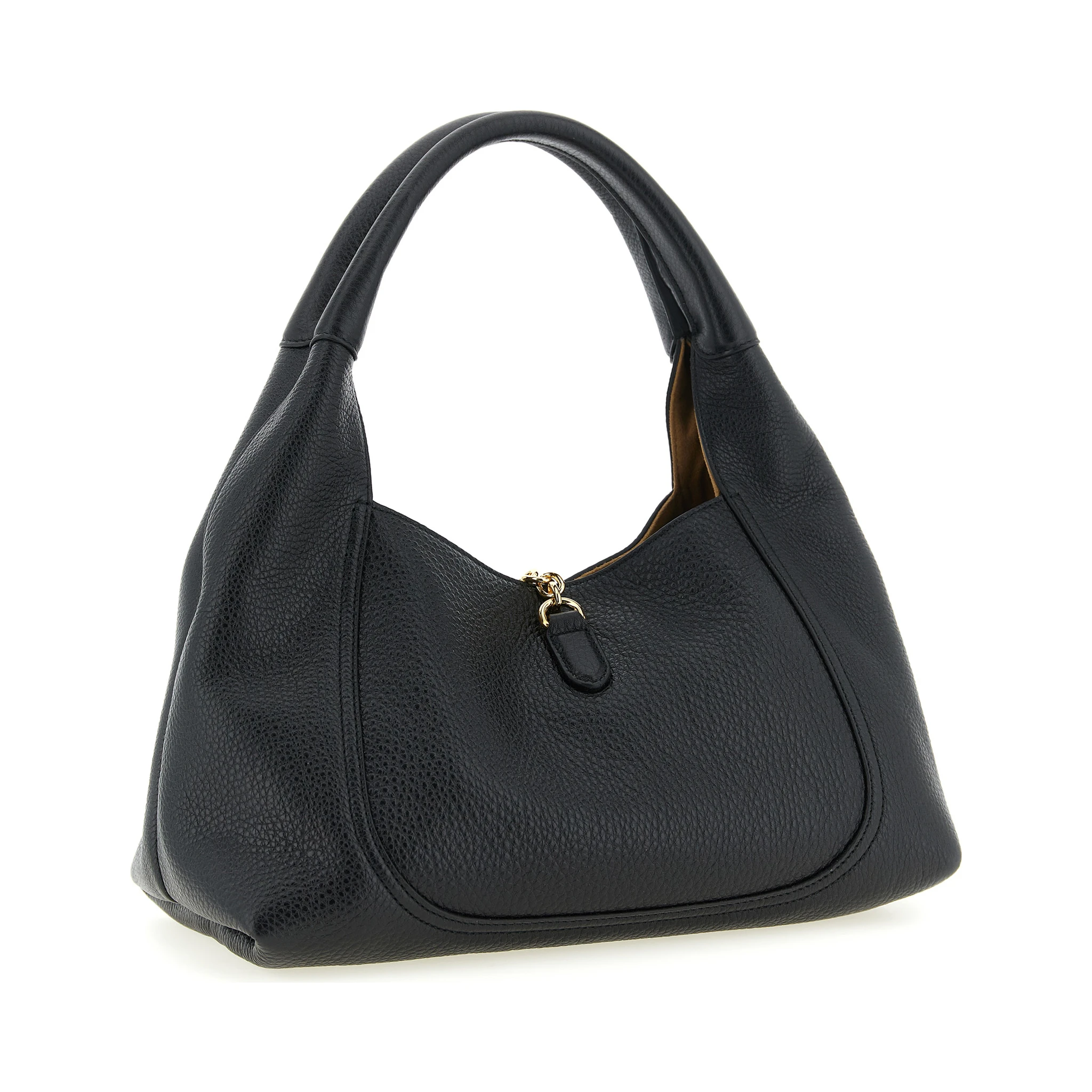 Black Calfskin Shoulder Bag