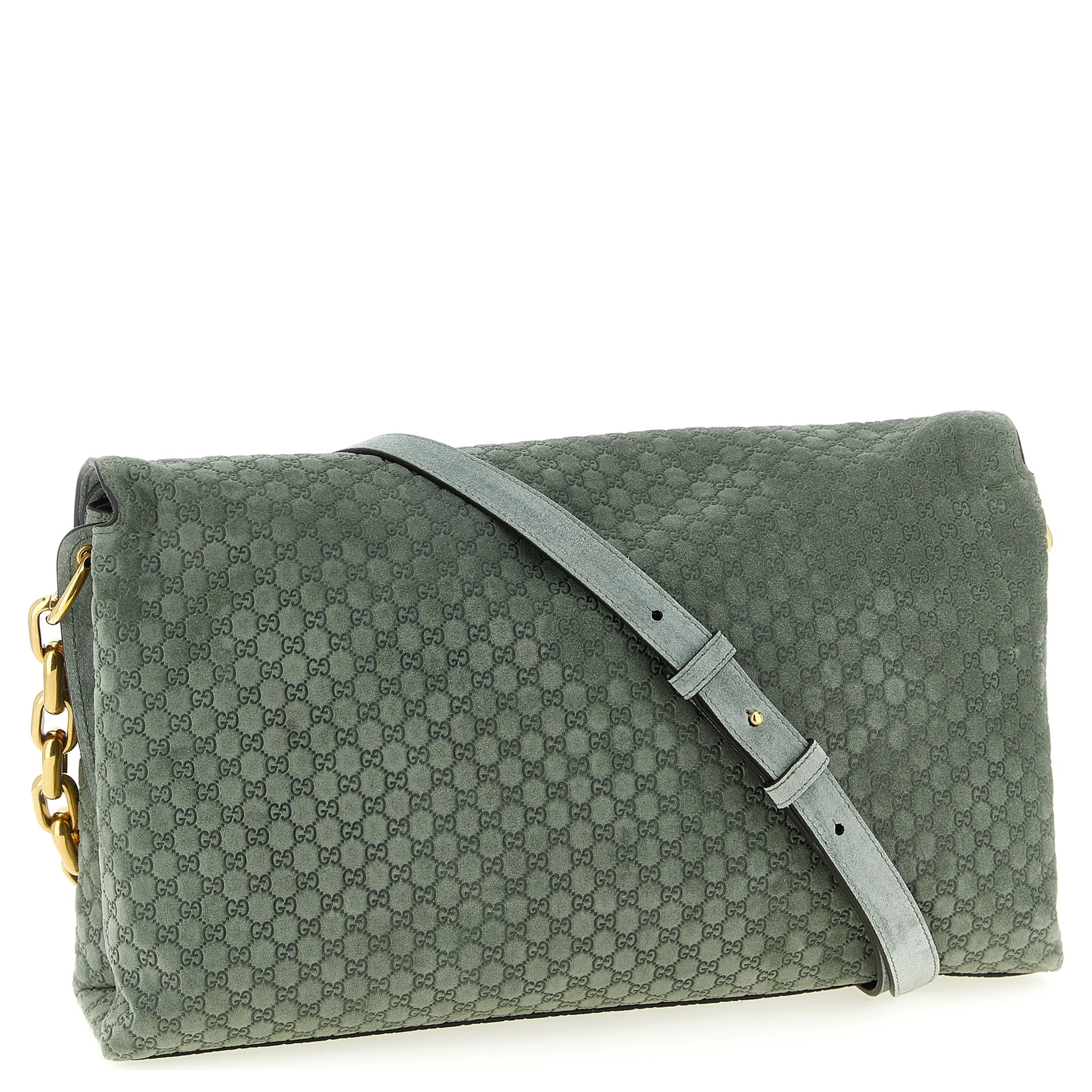 Bicolor Calfskin Shoulder Bag