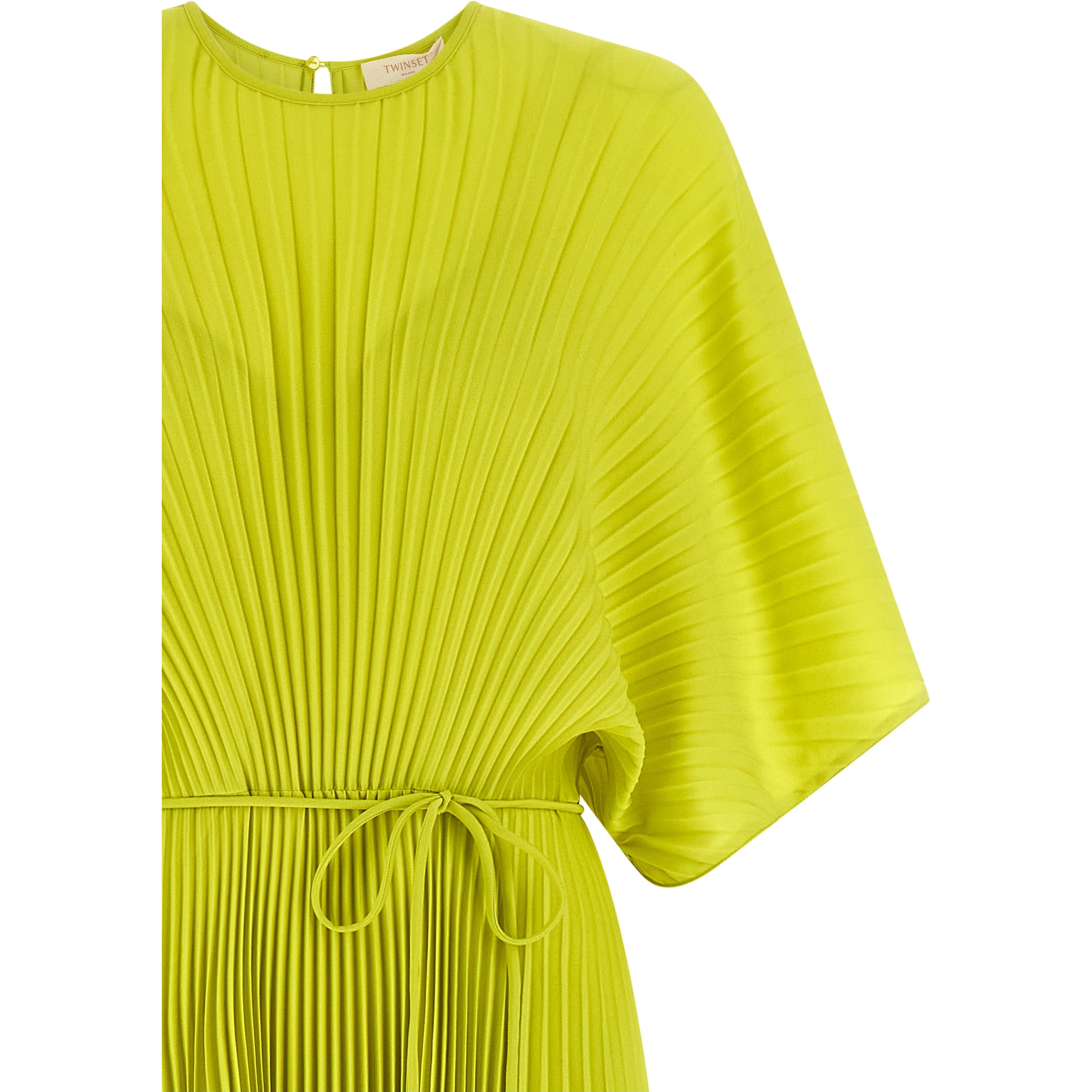 Bicolor Polyester Long Dress