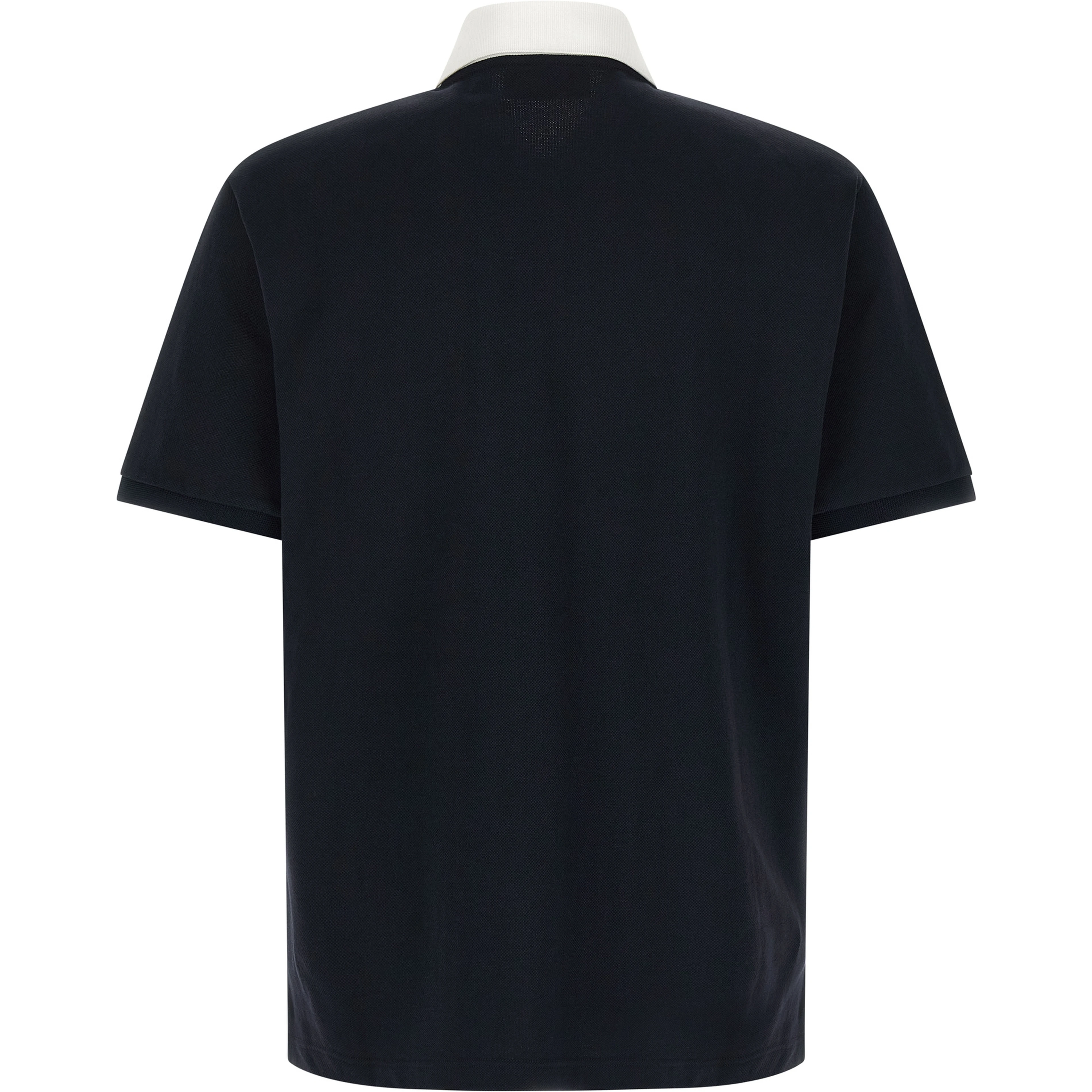 Blue Cotton Polo Shirt