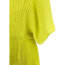 Bicolor Polyester Long Dress