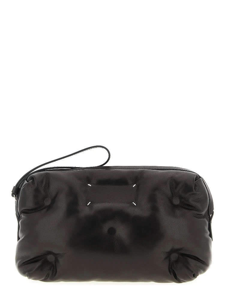 Black Lambskin Crossbody Bag