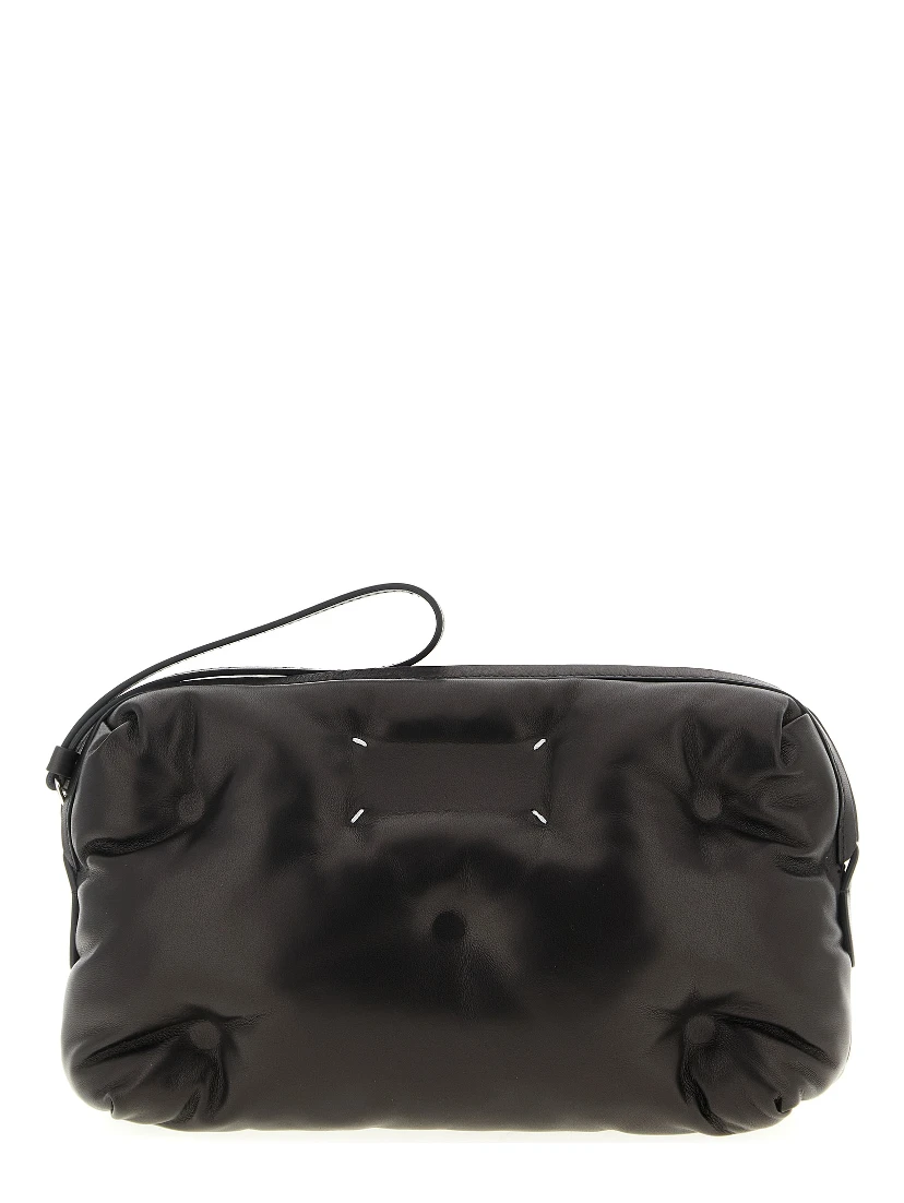Black Lambskin Crossbody Bag