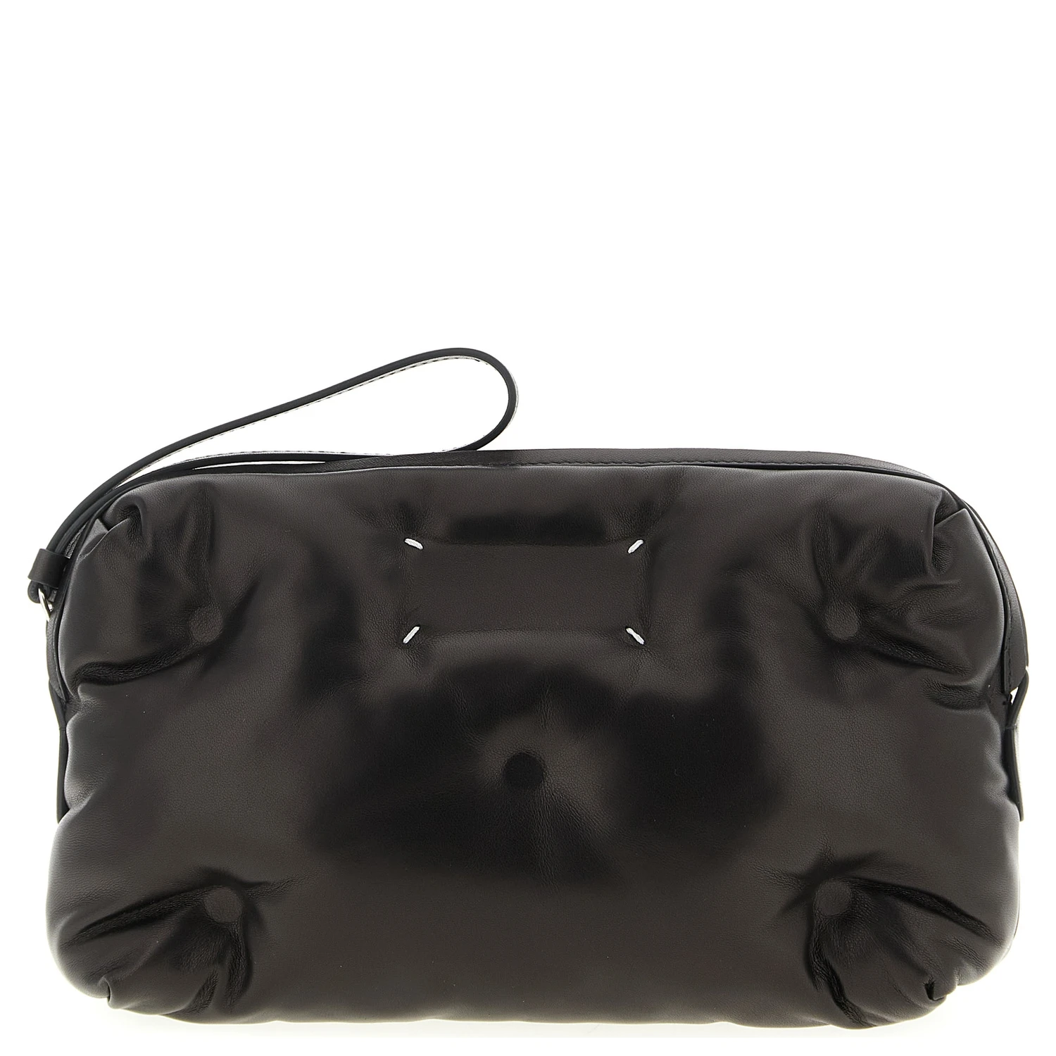 Black Lambskin Crossbody Bag
