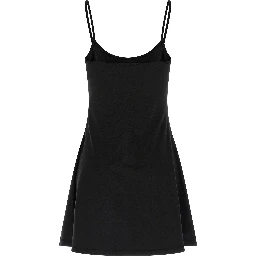 Black Cotton Short Dress