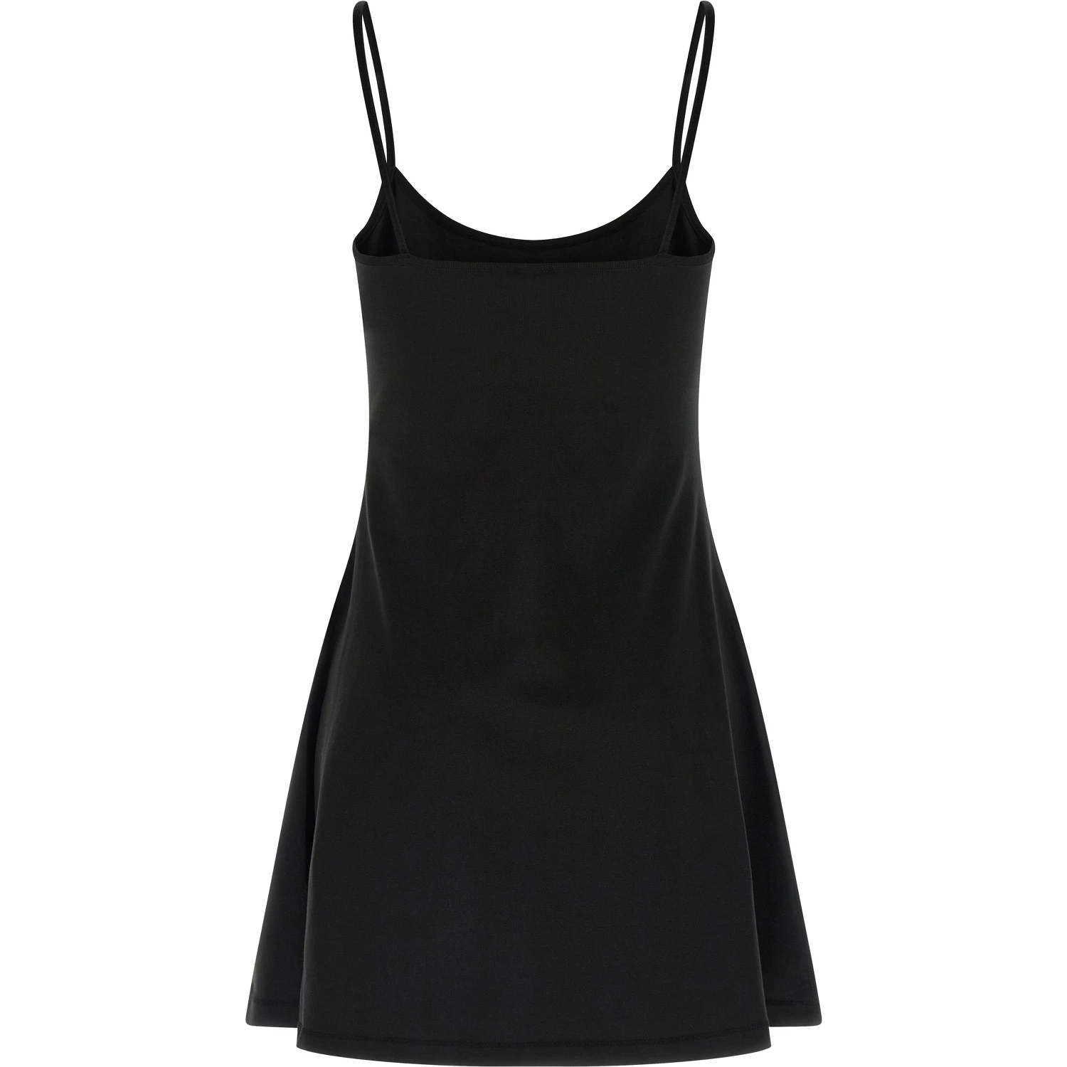 Black Cotton Short Dress