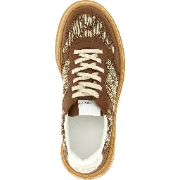 Brown Calfskin Chunky Sneakers