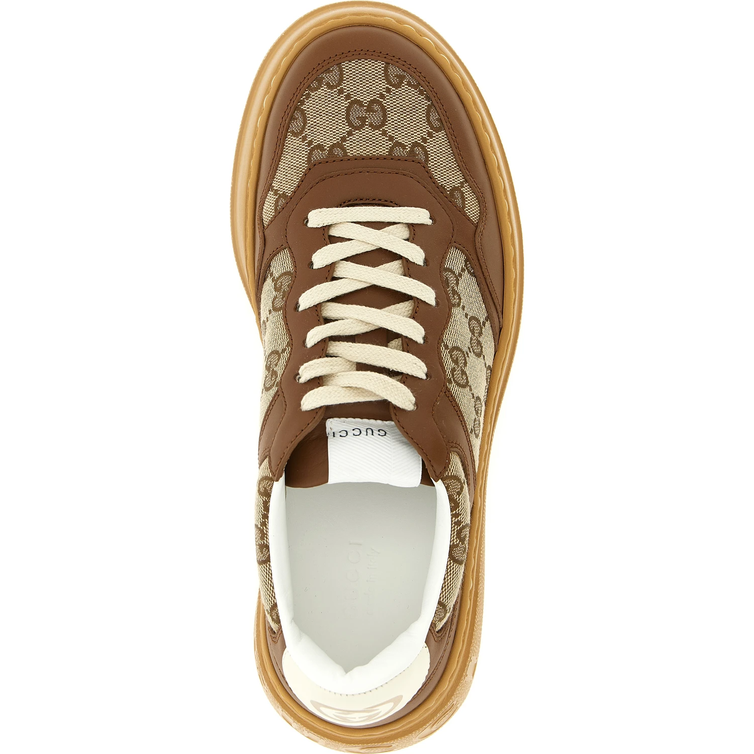Brown Calfskin Chunky Sneakers