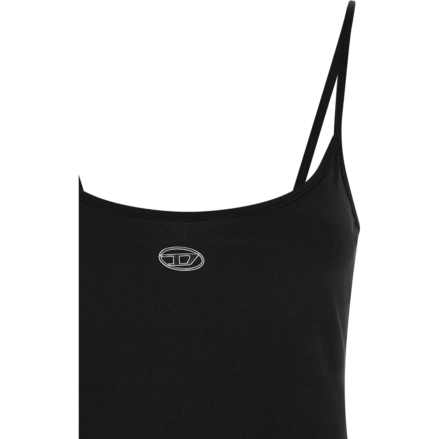 Black Cotton Short Dress