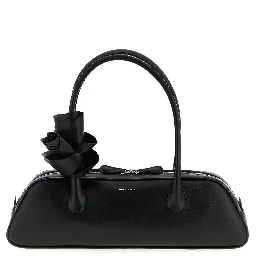 Black Calfskin Shoulder Bag