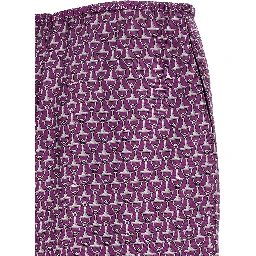 Purple Silk Midi Skirt