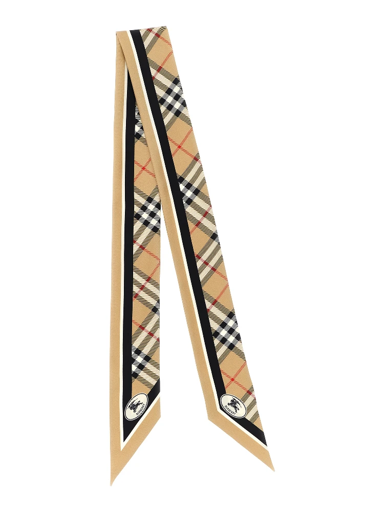 Beige Satin Foulard