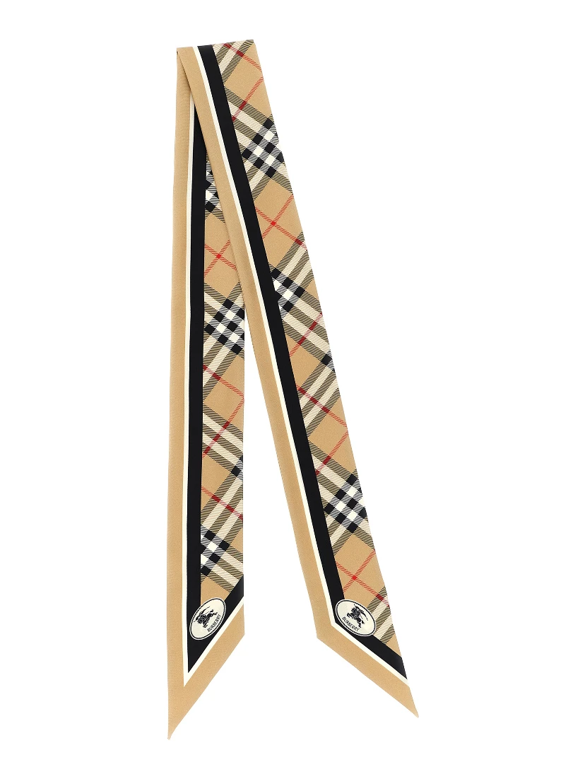 Beige Satin Foulard