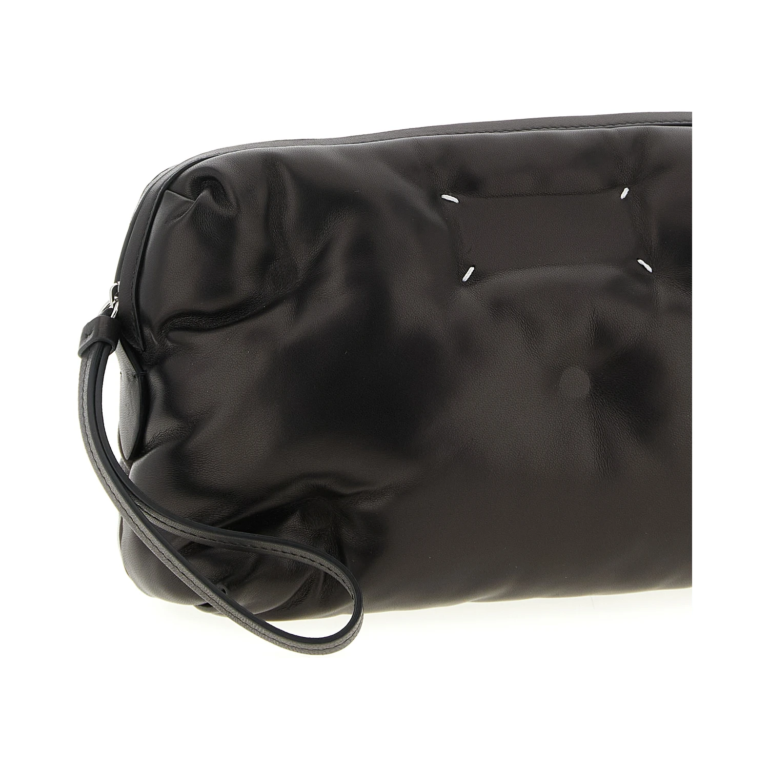 Black Lambskin Crossbody Bag