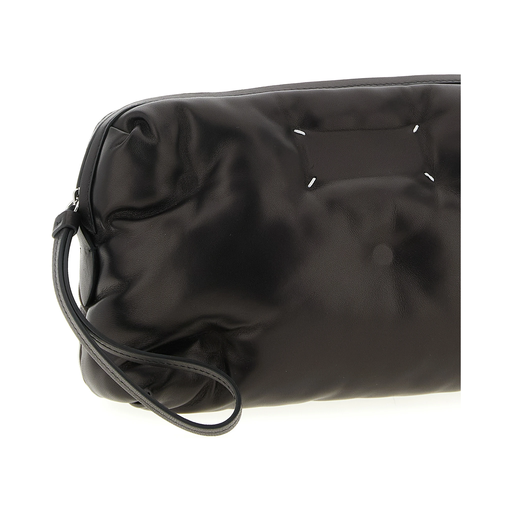 Black Lambskin Crossbody Bag