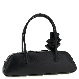 Black Calfskin Shoulder Bag