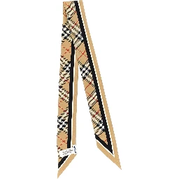 Beige Satin Foulard