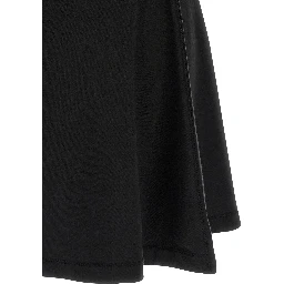 Black Cotton Short Dress