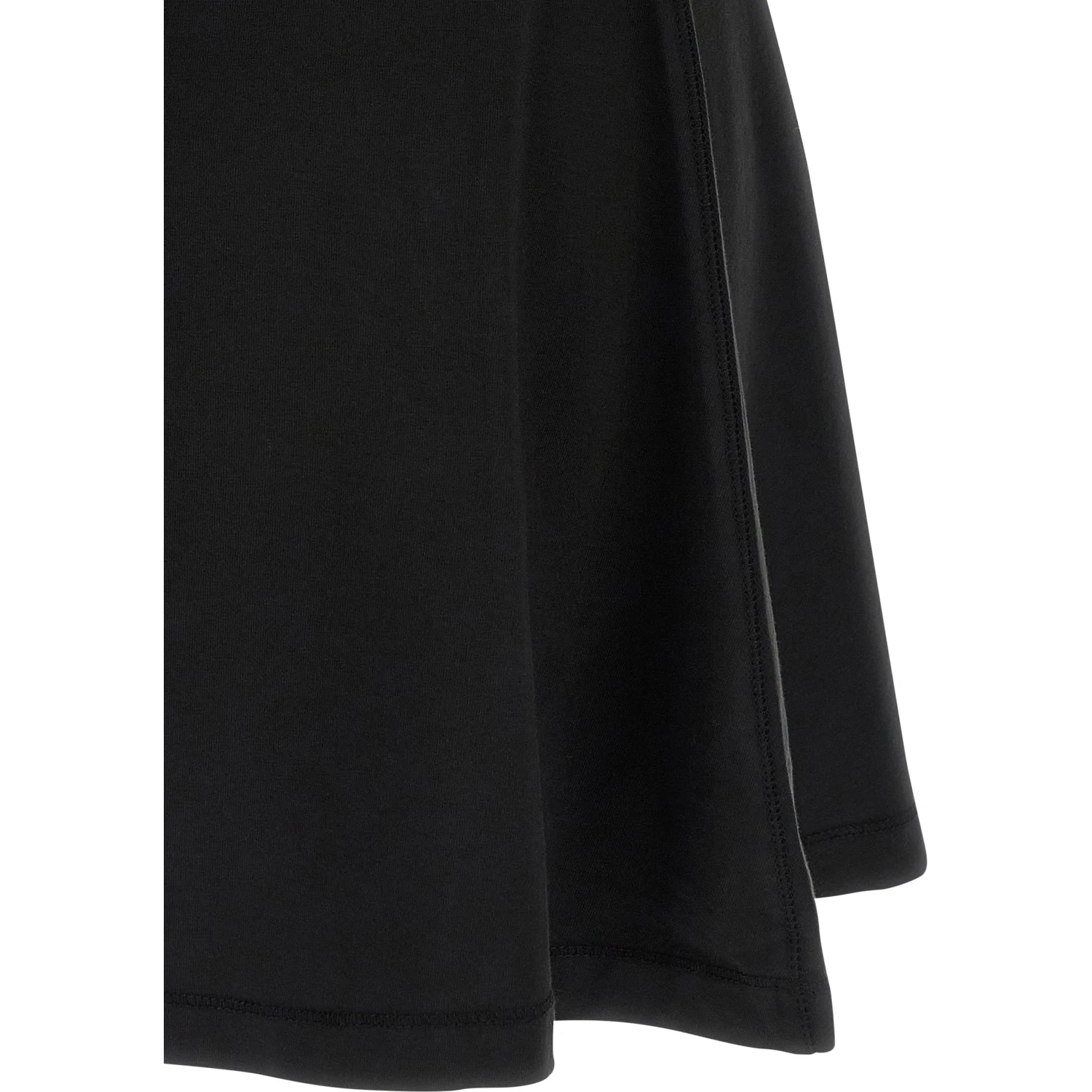 Black Cotton Short Dress