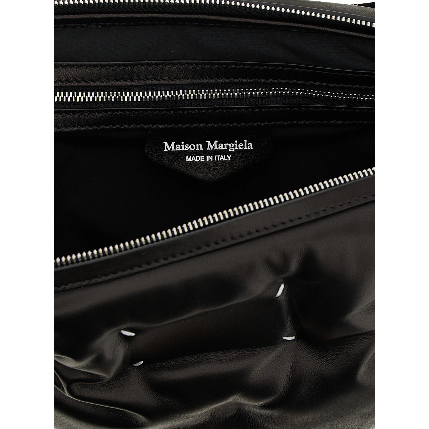 Black Lambskin Crossbody Bag